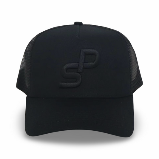 BLACK MESH TRUCKER CAP