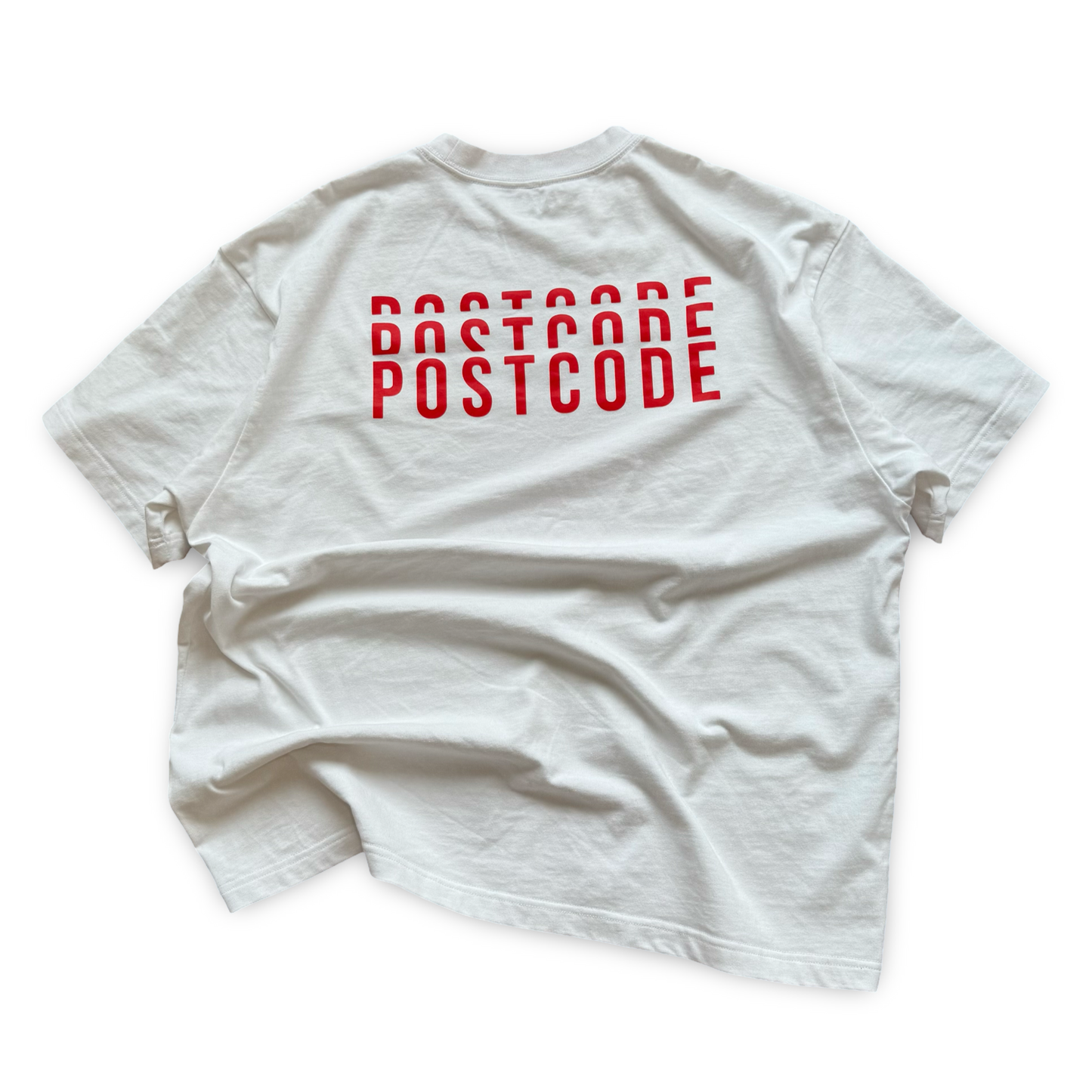 RED TRIPLE PRINT TEE