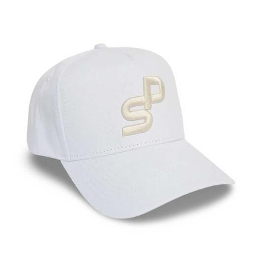 WHITE A-FRAME CAP