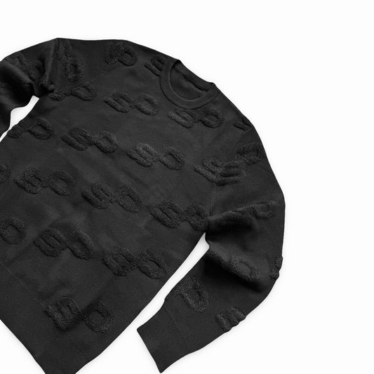 JACQUARD SWEATER BLACK