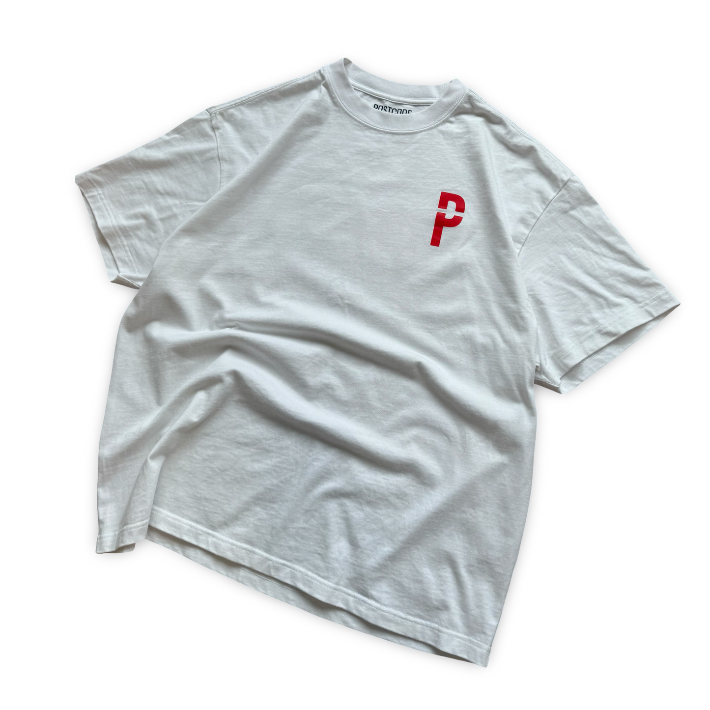 RED TRIPLE PRINT TEE