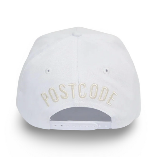 WHITE A-FRAME CAP