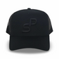 BLACK MESH TRUCKER CAP