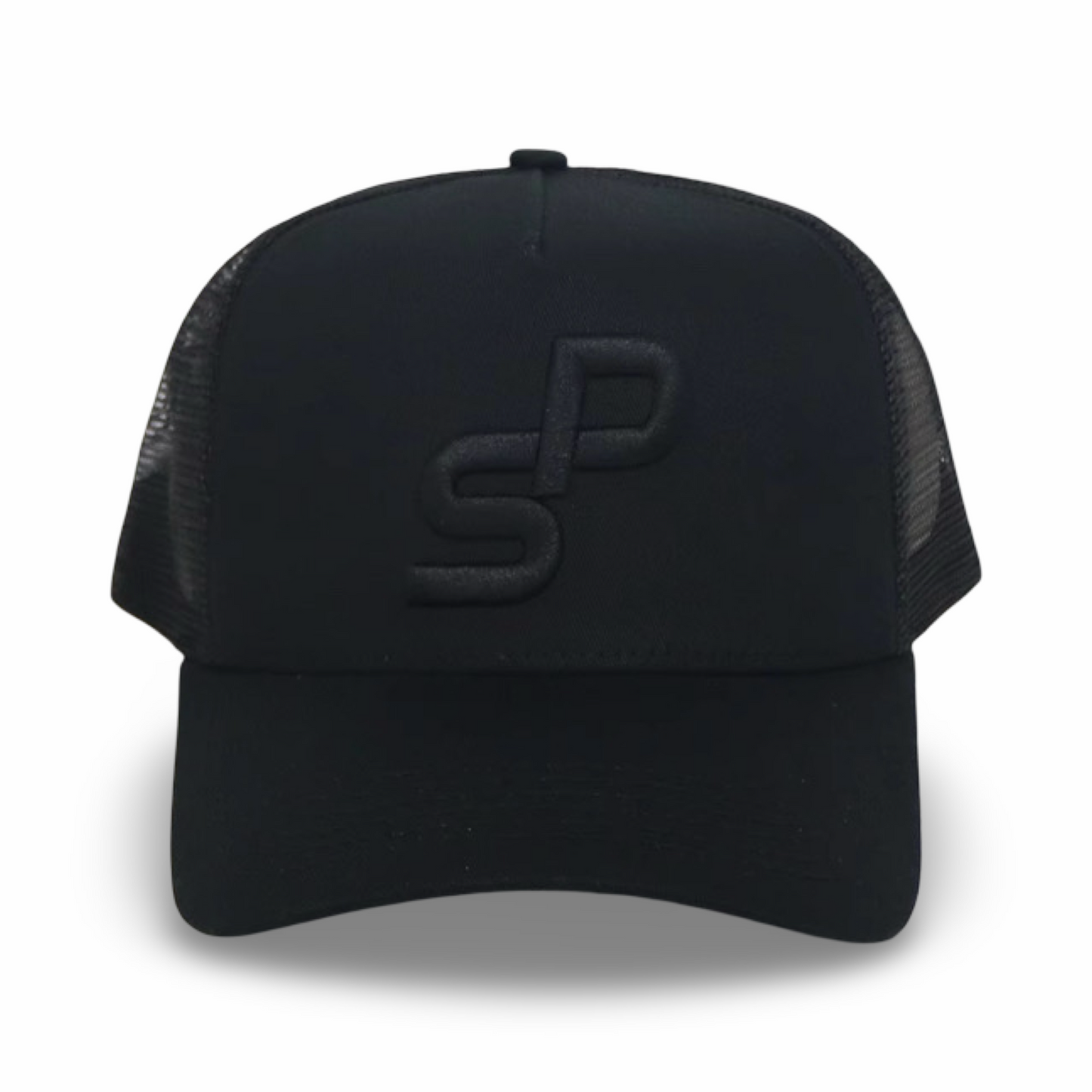 BLACK MESH TRUCKER CAP