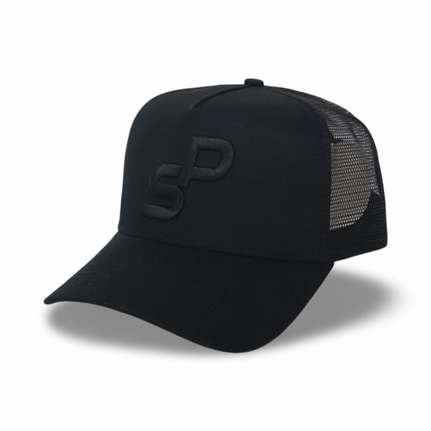 BLACK MESH TRUCKER CAP